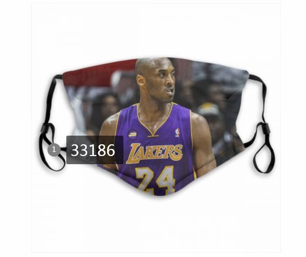 2021 NBA Los Angeles Lakers #24 kobe bryant 33186 Dust mask with filter->nba dust mask->Sports Accessory